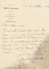 Camille CHEVILLARD compositeur chef orchestre 9 lettres autographes signées lot