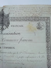 Acte signé Rouher francisation navire Saint Laurent Martigue Martigues 1867