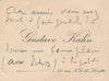 Gustave KAHN poète symboliste critique d’art 2 lettres et 2 cartes autographes