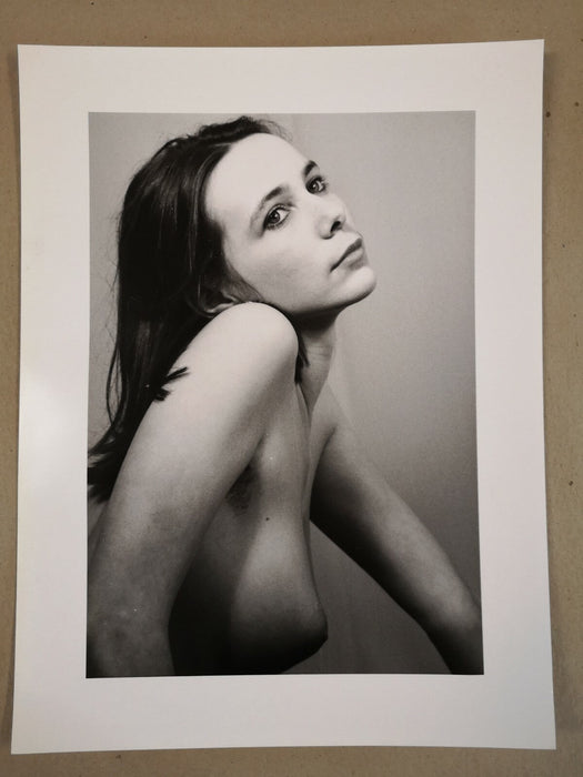 Photo buste photo argentique époque auteur indéterminé années 1980 seins