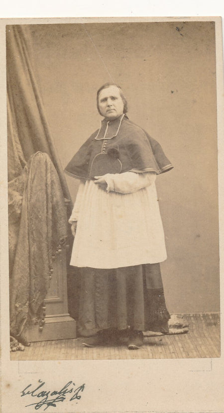 religion religieux 2 portraits lot photo photographie cdv Cazalis carte visite