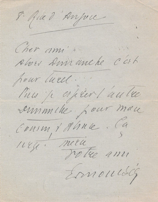 Edmond Sée correspondance 5 lettres Maurice VERNE et 4 documents autographes