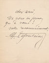 Henri LAFONTAINE comédien dramaturge 2 lettres autographes signées