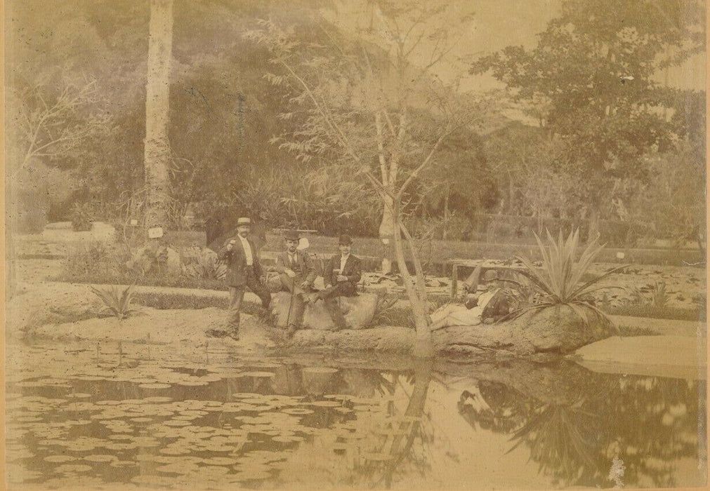 Rio Janeiro 1892 Brésil x 2 photo albuminé albumen Achille Israël fièvre jaune