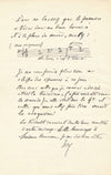 Paul d’IVRY Lettre autographe signée ET page manuscrite autographe trois portées