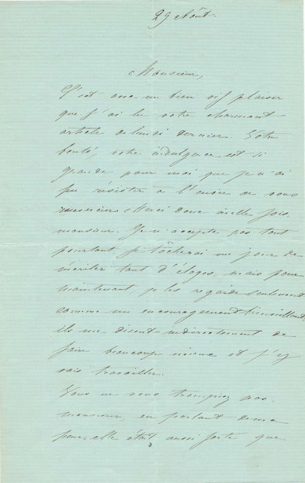 Adélaïde Zélia PONSIN actrice Comédie-Française 7 lettres autographe signées