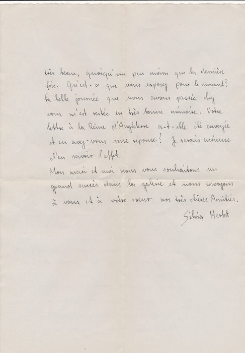 Suisse Adolf HERBST peintre correspondance 9 lettres autographes signées galerie