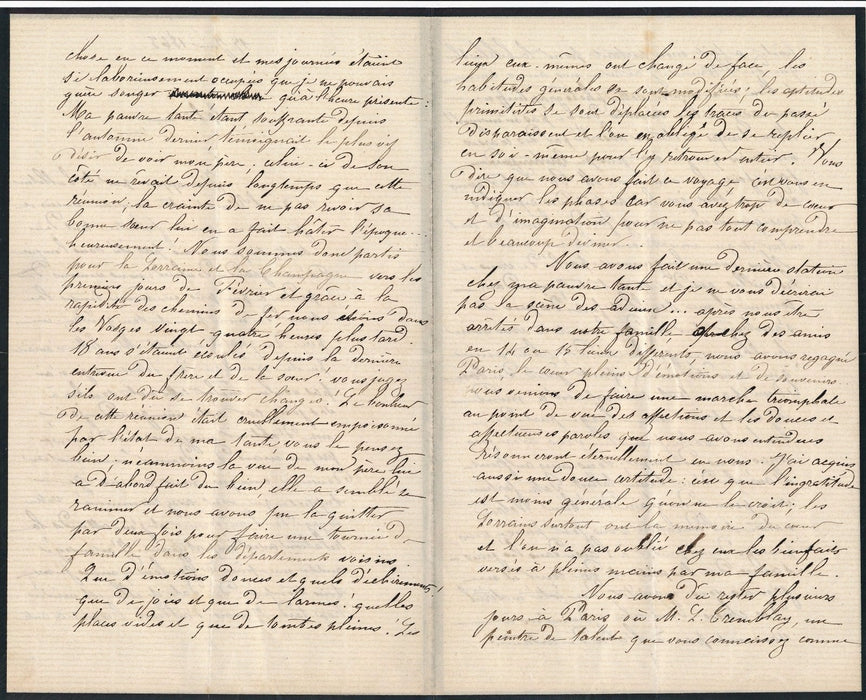 poésie Mélanie Bourotte 2 lettres autographes signées Blanchet Louis de Courmont