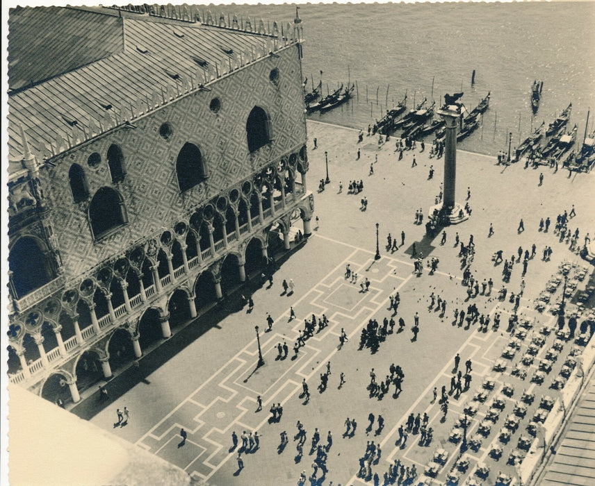 Venise Italie 4 photographies Saint Marc Statue vue plongeante