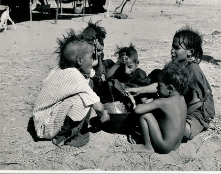 photo Maroc ? Afrique Nord enfants  tirage argentique époque vers 1960