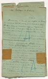 Léonce DUPONT 1828-1884 journaliste 4 manuscrits autographes signés et 3 lettres