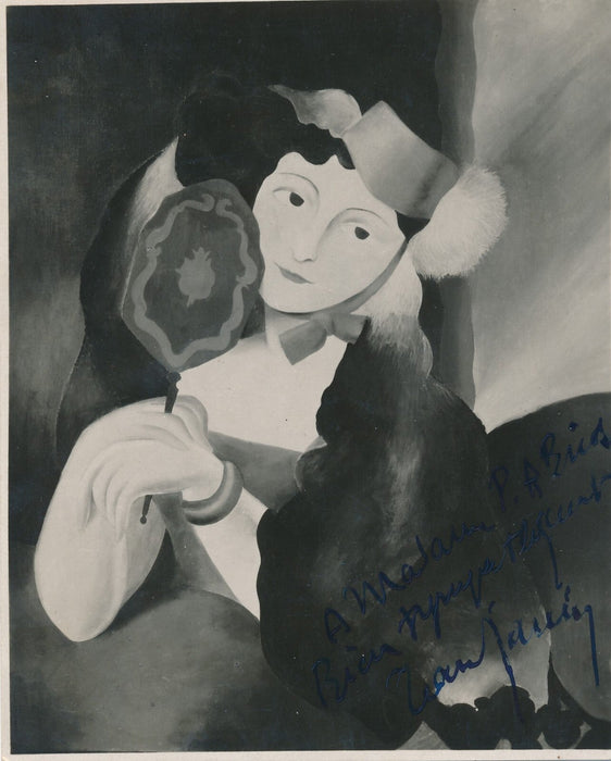 Jean JANIN peintre suisse 5 photo photographie v. 1928 Vaux 1 décicacée signée