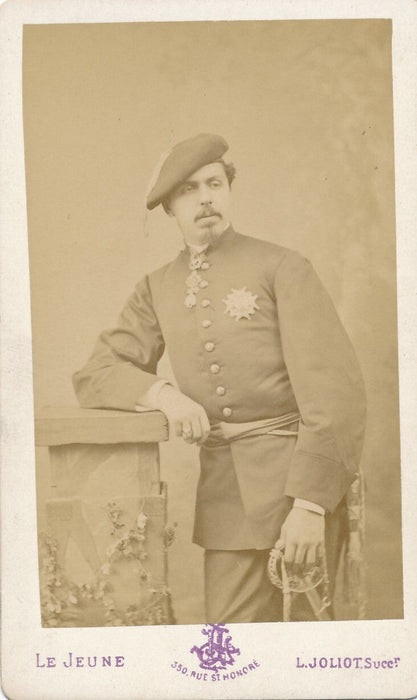 CHARLES DE BOURBON 1848-1909 Don Carlos photo photographie cdv carte visite