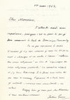 Julien Green à Yves Berger intéressante lettre autographe Dominique Fernandez