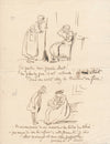 CHAM 2 dessins à l'encre légendés ET une photographie carte de visite