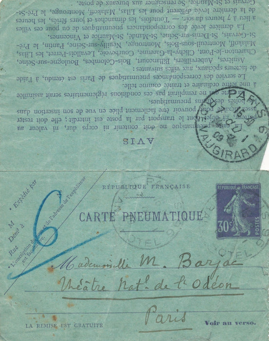 Henri RABAUD que le souvenir du Père Ubu vous porte veine ! à Madeleine BARJAC