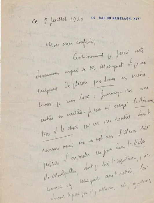 5 documents autographes Henry BORDEAUX Taponier Bellet Mainguet