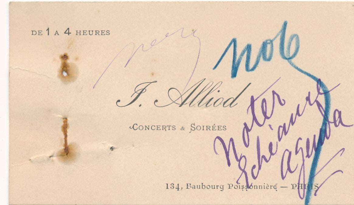 F. ALLIOD organisateur concerts