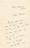 Abbé MUGNIER 2 lettres autographes signées à Véra Nimidoff chanteuse