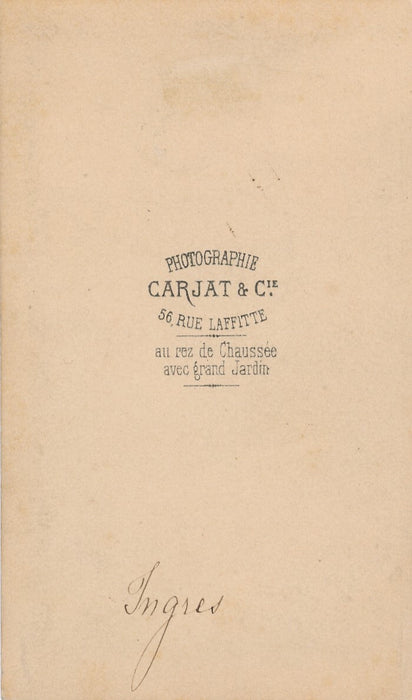 INGRES photo photographie cdv albumine Carjat