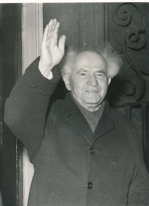 Ben GOURION, Premier Ministre d’Israël, 1960 photo photographie époque