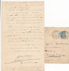 Maurice GUILLEMOT préface manuscrite 8 p. bronze 4 lettres projet Barbedienne
