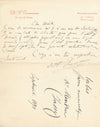 Armand-Henri TROUSSEAU ophtalmologue diagnostics maladie 2 lettres autographes