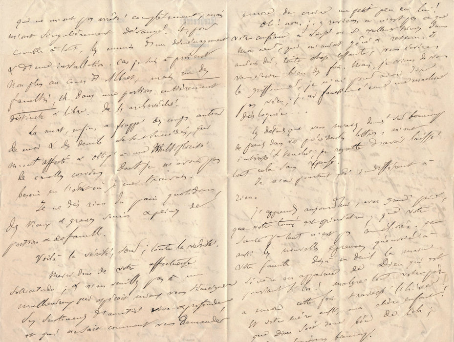 Religion Abbé Henri Bellot des Minières Bordeaux 3 lettres autographes signées