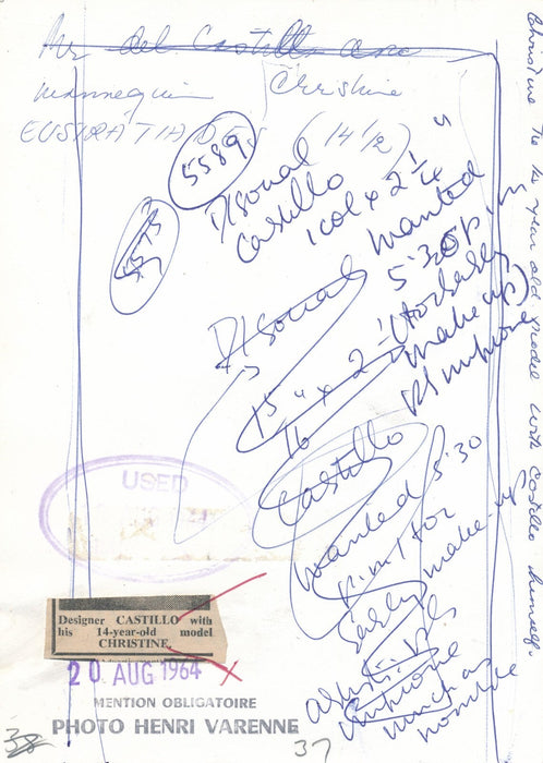 fashion mode 10 photo tirages presse Castillo Capucci Schuberth Puci Fontana