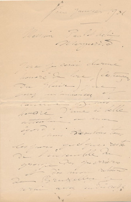 BOURDELLE aux frères MARGUERITTE Tronçons du glaive lettre autographe signée