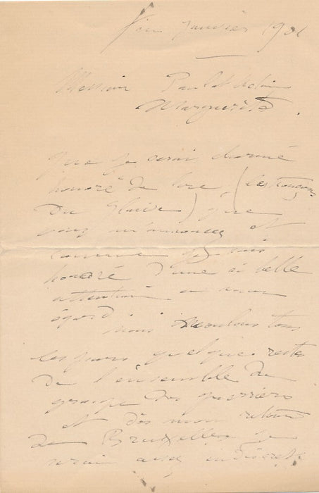 BOURDELLE aux frères MARGUERITTE Tronçons du glaive lettre autographe signée