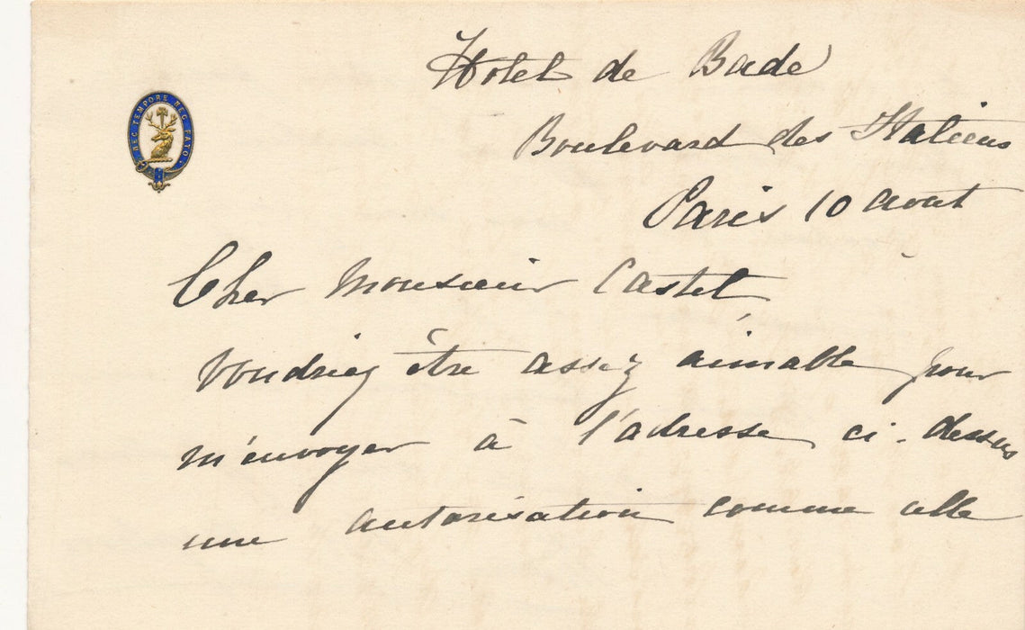 Marie ROZE MAPLESON (1846-1926) cantatrice carte autographe signée