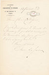 compositeur Gustave LEFÈVRE 4 lettres autographes signées belle correspondance