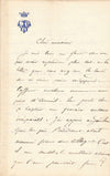 Paul de WAILLY 3 lettres autographes jeunesse guerre france Prusse commune