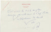 Philippe de Rothschild 3 lettres et 3 billets autographes signée poésie 1969-70