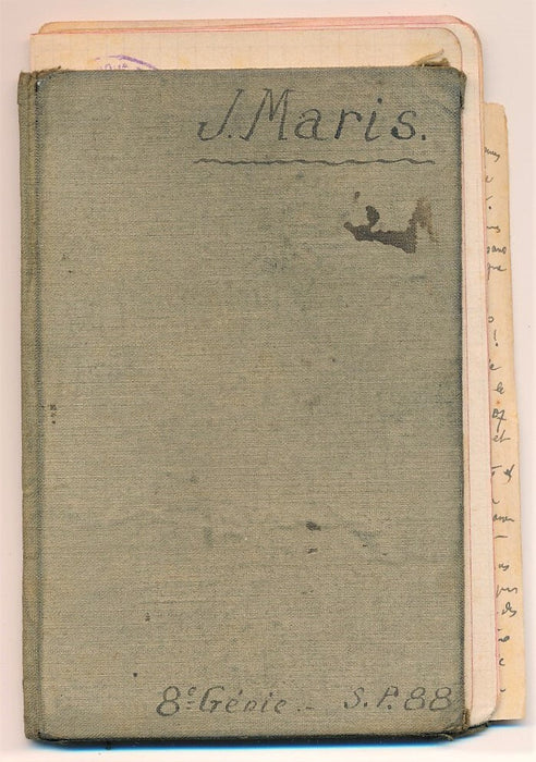 Militaria 1re GUERRE 1914-1918 8e régiment Génie 28 pages CARNET autographe