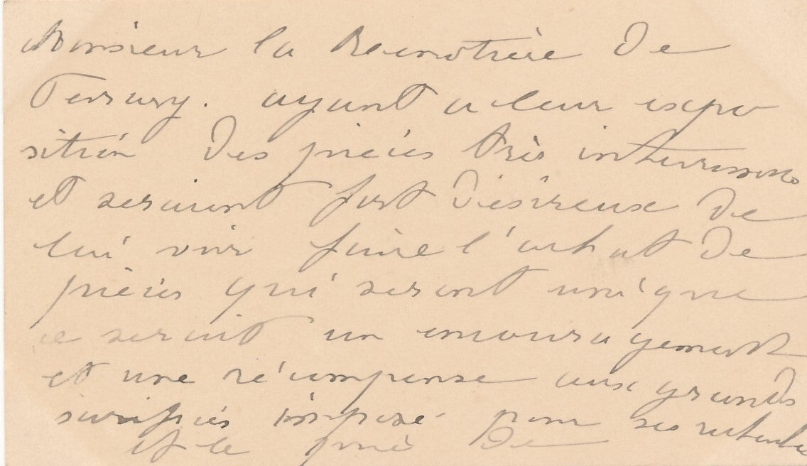 Pierre-Adrien DALPAYRAT céramiste céramique carte autographe Lesbros