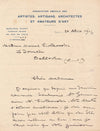 Adolphe CADOT échange journaliste Ciolkowska lettre autographe signée The Egoist