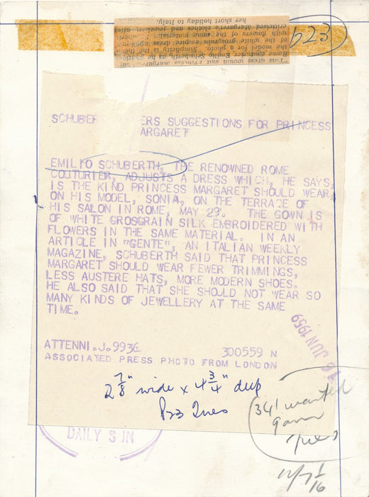 fashion mode 10 photo tirages presse Castillo Capucci Schuberth Puci Fontana