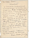 Claire Géniaux Charles La Découverte de l’amour lettre autographe sollicitation