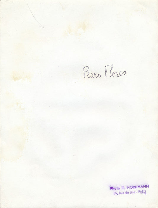Pedro Flores Garcia (1897-1967), peintre espagnol portrait photographie époque