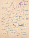 5 documents autographes Henry BORDEAUX Taponier Bellet Mainguet