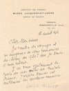 Littérature Histoire Louis Gillet lettre autographe signée éditeur Anatole Franc