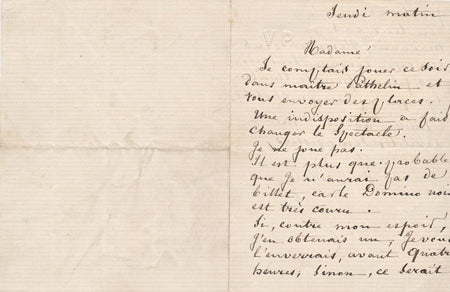 Opéra Victor PRILLEUX 1814-1876 librettiste artiste lettre autographe Pathelin
