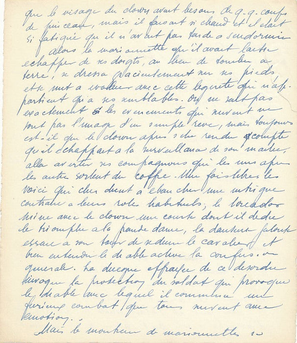 Images à danser manuscrit autographe chorégraphie 14 projets de ballets
