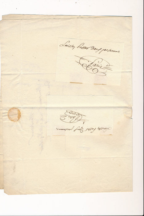 Claude Joseph PARIS sa Messe des Morts lettre autographe signée musique