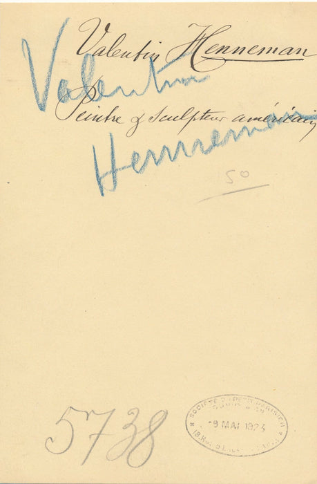 Valentin HENNEMAN peintre Boston Bangor Belgique photo photographie vintage