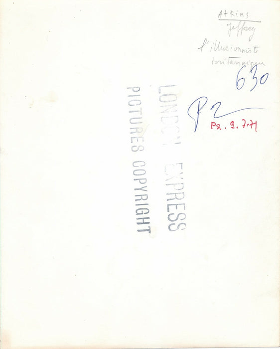 Jeffery ATKINS magicien anglais magician photo photographie époque corps twa