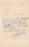 Frantz JOURDAIN à dramaturge et scénariste Henri Duvernois 4 lettres autographes