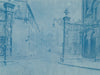 Nancy place de la Carrière lampadaire 2 cyanotypes photo photographie